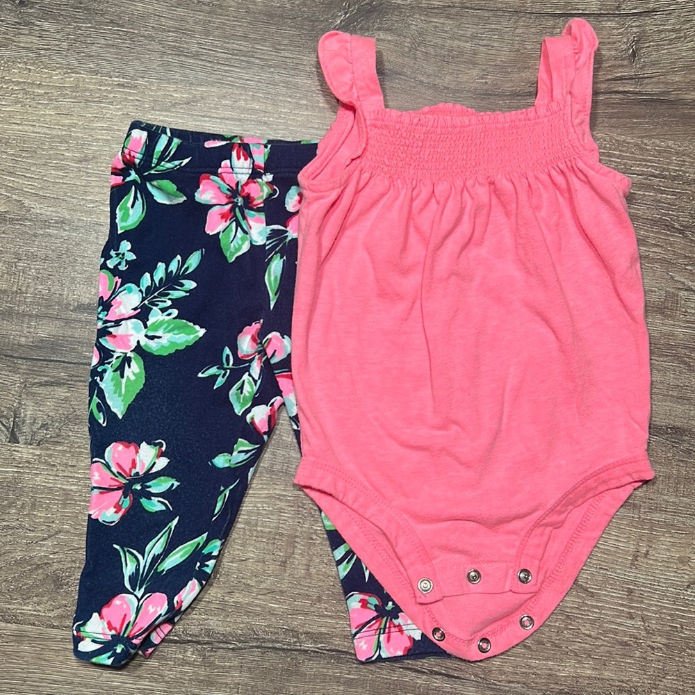 Carters 2pc baby girl set